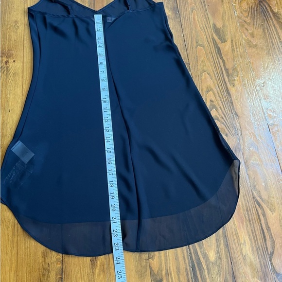 Rebecca Taylor Y2K Midnight Blue Navy Sheer Babydoll Slip Camisole Top size 0 - Picture 11 of 13
